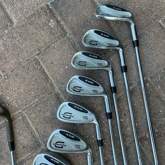 Mens iron set 9 pc in right hand , Ram irons plus wedges - Picture 8 of 11